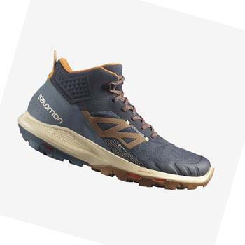 Salomon OUTPULSE MID GORE-TEX Túracipő Férfi Szürke | HU 2086EBC